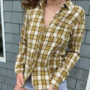 Hollister plaid shirt